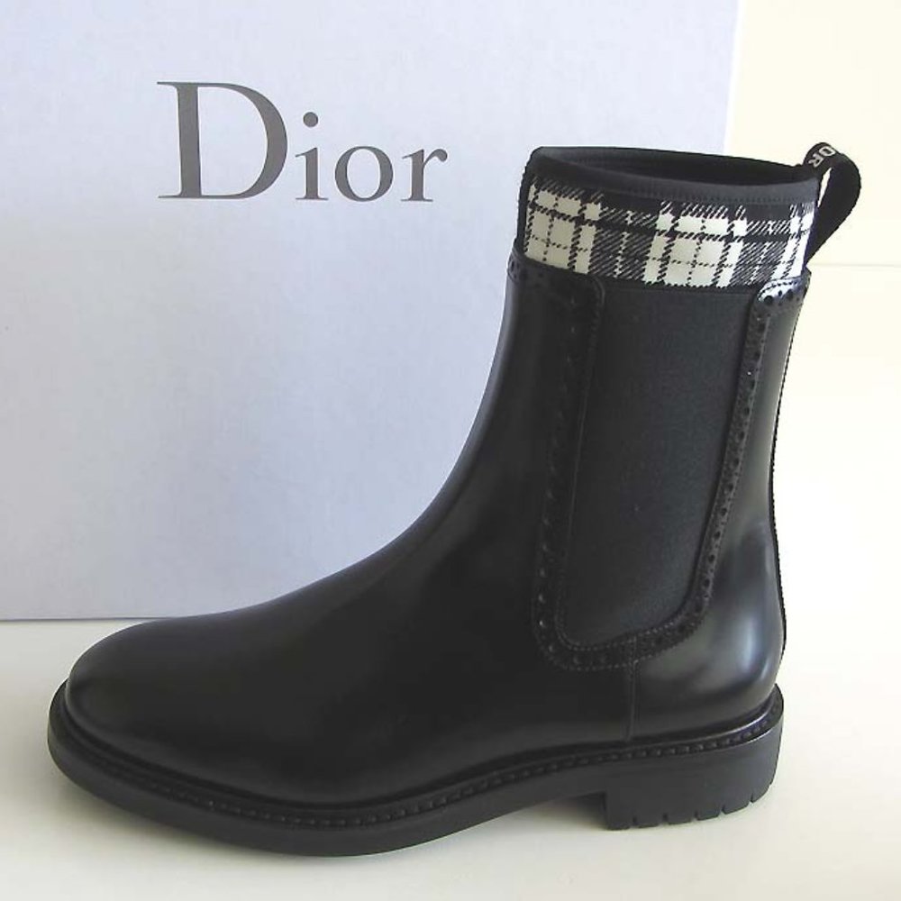 new DIOR D-Order Chelsea ankle boots 36.5 / 6.5 US - Picture 6 of 8